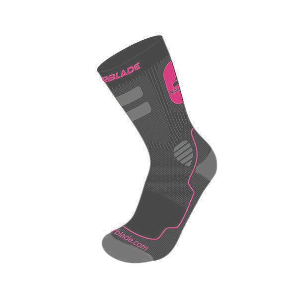 ROLLERBLADE High Performance Grey / Pink Socks