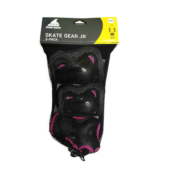 ROLLERBLADE Pack Protecciones Skate Gear Junior Negro / Rosa