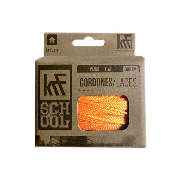 KRF Orange Flat Laces 300cm