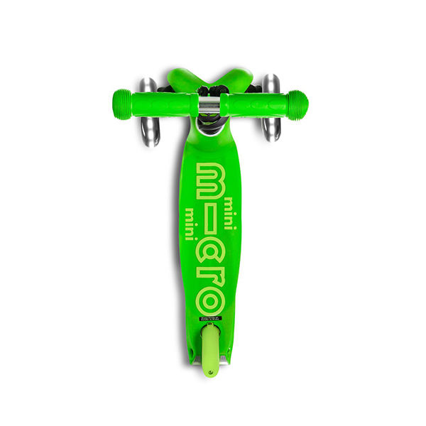 MICRO Patinete Scooter Mini Deluxe Led Verde