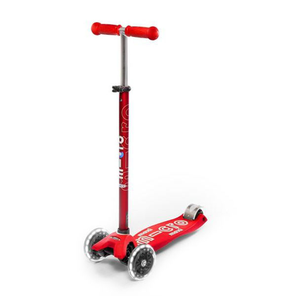 MICRO Patinete Scooter Maxi Deluxe Led Rojo