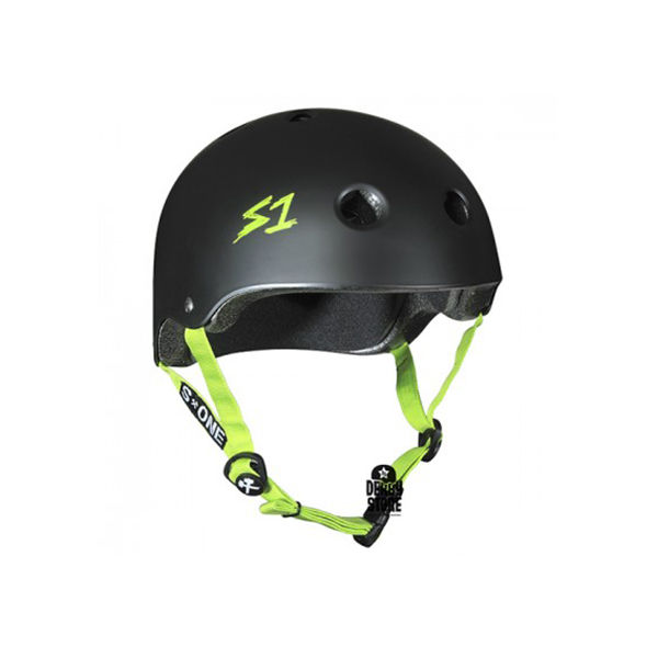 S ONE Helmet Lifer Black Matte / Green