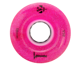 RUEDAS LUMINOUS - LED QUAD WHEEL - 58MM/78A GLITTER PINK